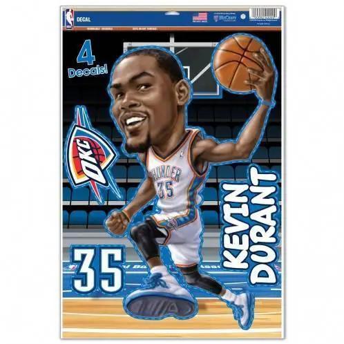 Oklahoma City Thunder Decal 11x17 Kevin Durant Caricature -  ToylandEU™