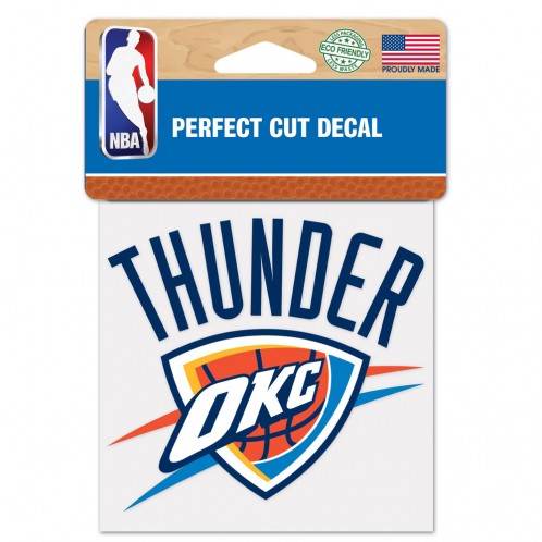 Oklahoma City Thunder Decal 4x4 Perfect Cut Color Outdoor - ToylandEU