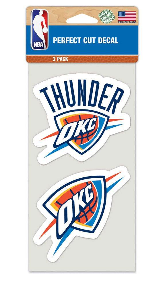 Oklahoma City Thunder Die Cut Decals Set Of 2 Wincraft - ToylandEU