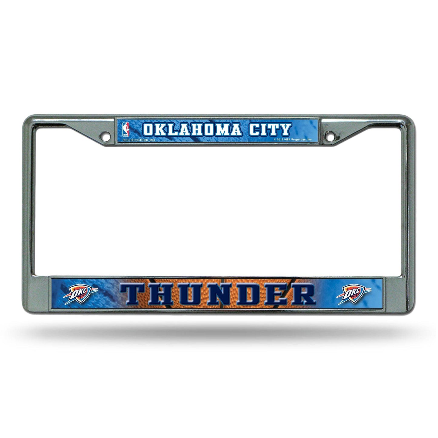 Oklahoma City Thunder License Plate Frame Chrome Insert - ToylandEU