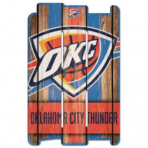 Oklahoma City Thunder Wood Fence Sign 11x17 Special Order - ToylandEU