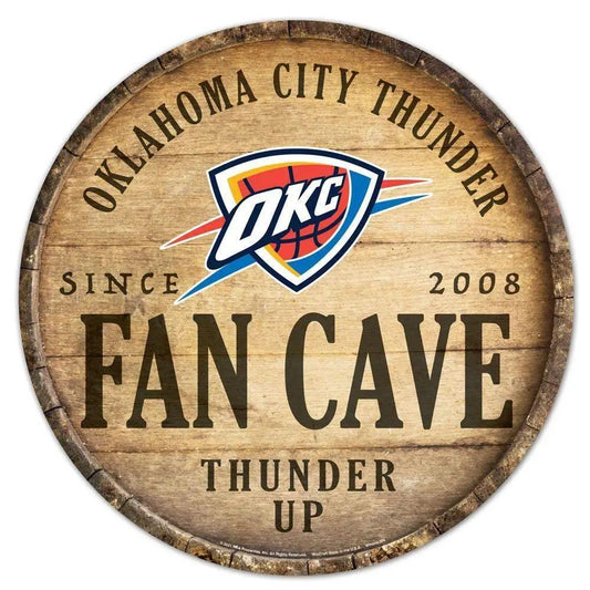  Oklahoma City Thunder Wood Sign 14 Inch Round Top Decor -  ToylandEU™