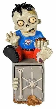  Oklahoma City Thunder Zombie Figurine Official Resin On Logo -  ToylandEU™