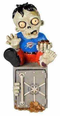  Oklahoma City Thunder Zombie Figurine Official Resin On Logo -  ToylandEU™