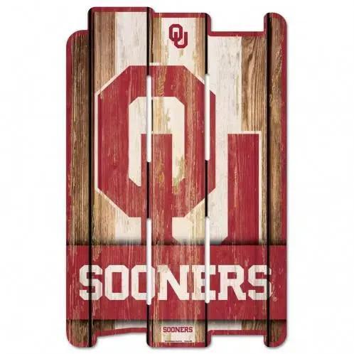  Oklahoma Sooners 11x17 Wood Fence Style Sign Made In USA -  ToylandEU™