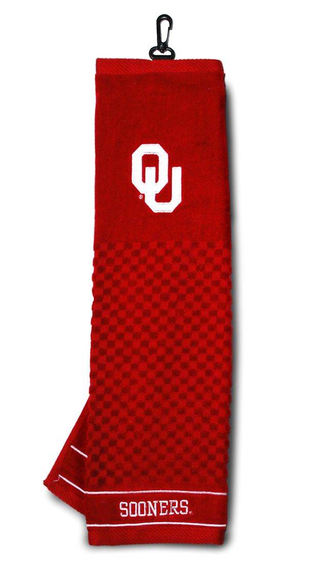 Oklahoma Sooners 16x22 Embroidered Golf Towel Tri Fold - ToylandEU
