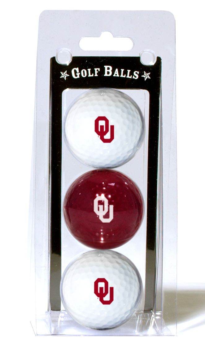 Oklahoma Sooners 3 Pack Golf Balls Team Golf Official - ToylandEU