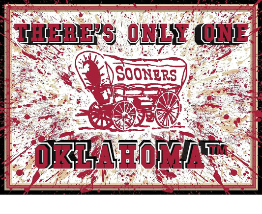  Oklahoma Sooners 3D Art Print 12x16 Splatter Wall Decor -  ToylandEU™