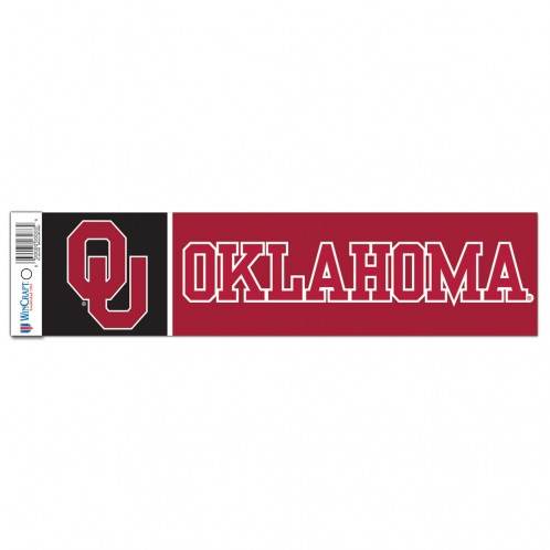 Oklahoma Sooners 3x12 Bumper Strip Decal Wincraft Official - ToylandEU