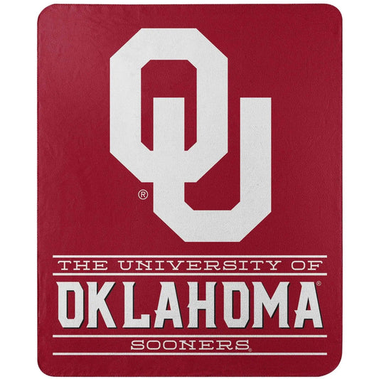 Oklahoma Sooners 50x60 Fleece Blanket Diagonal Team Name -  ToylandEU™