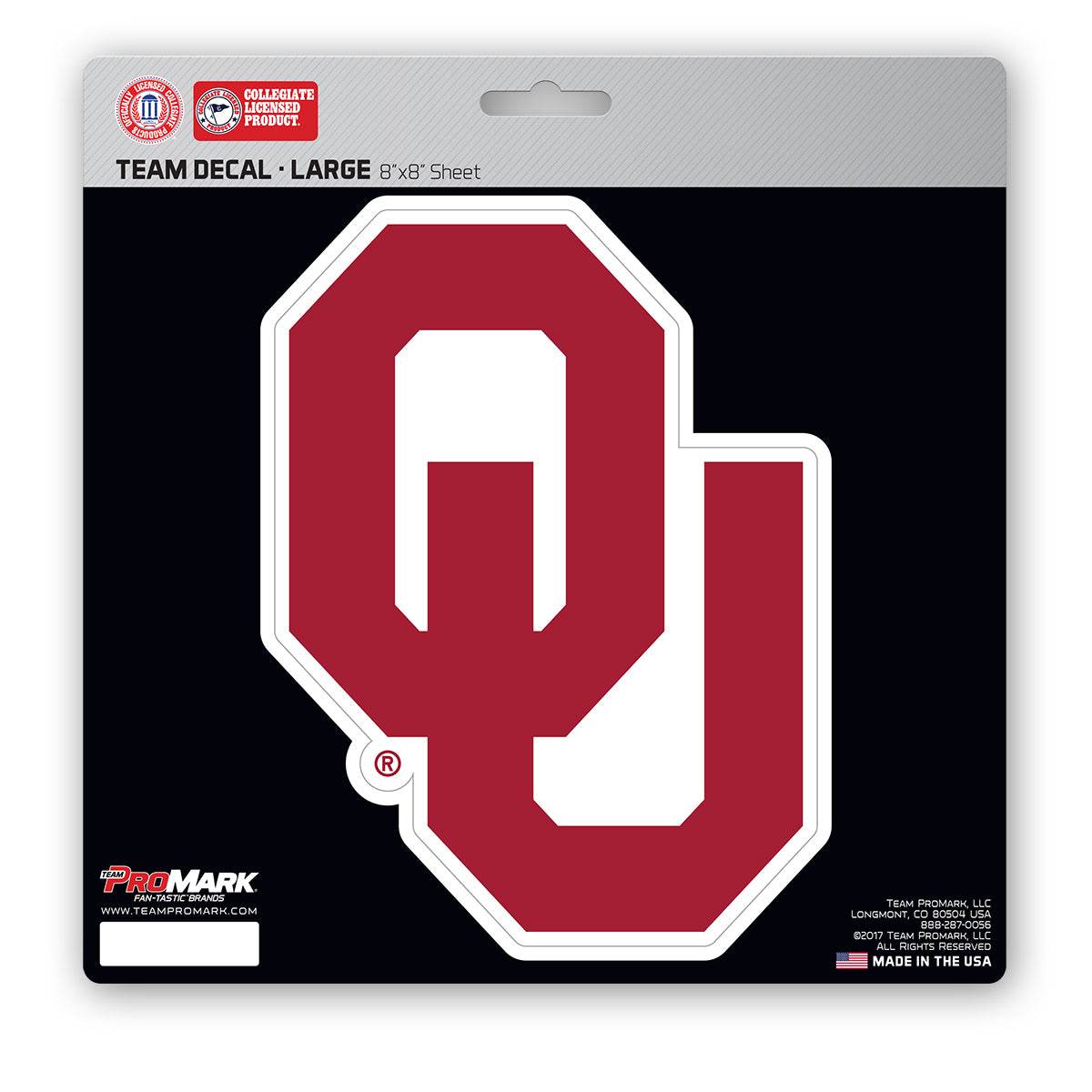 Oklahoma Sooners 8x8 Die Cut Vinyl Decal Premium Sticker - ToylandEU