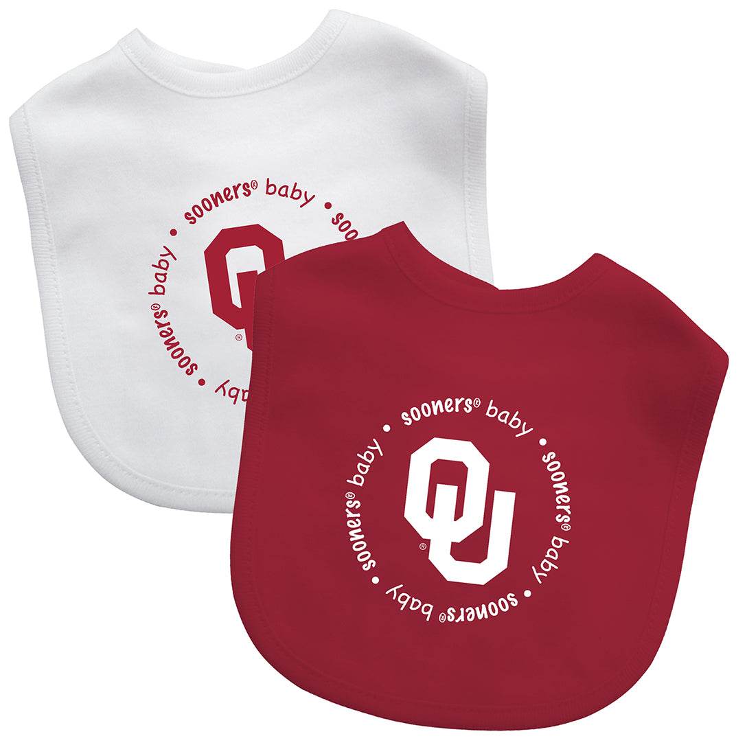 Oklahoma Sooners Baby Bibs 2 Pack Officially Licensed - ToylandEU