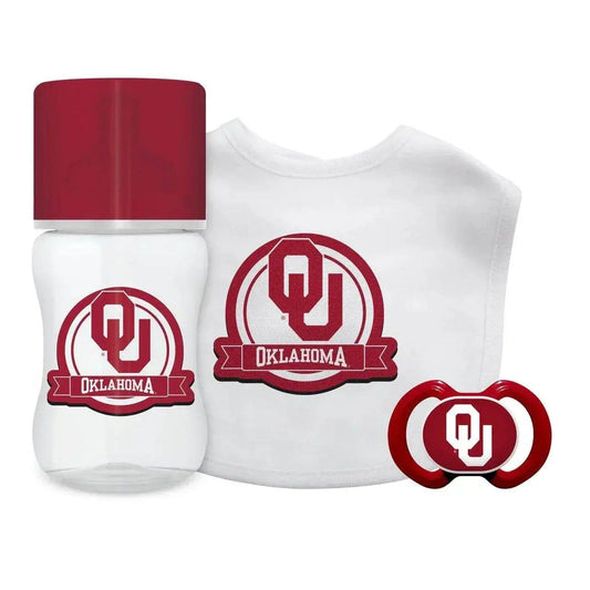  Oklahoma Sooners Baby Gift Set 3 Piece Bib Bottle Pacifier -  ToylandEU™
