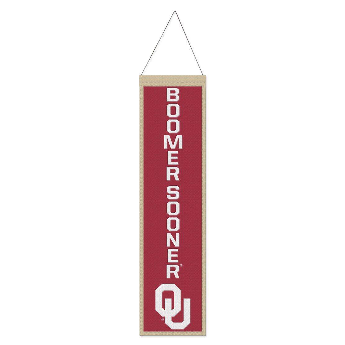 Oklahoma Sooners Banner Wool 8x32 Heritage Slogan Design - ToylandEU