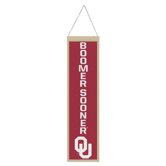 Oklahoma Sooners Banner Wool 8x32 Heritage Slogan Design - ToylandEU