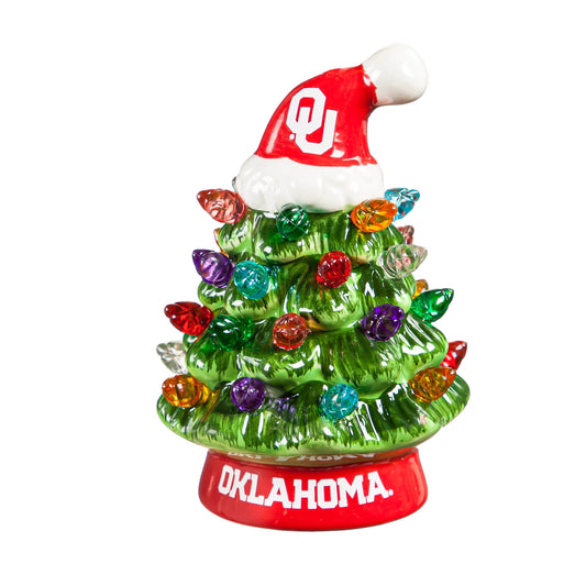 Oklahoma Sooners LED Christmas Tree 4 Inch Tabletop - ToylandEU