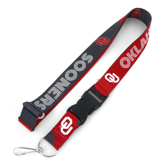 Oklahoma Sooners Lanyard Crossfade Design Breakaway Clip - ToylandEU