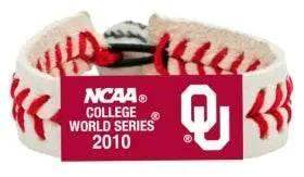  Oklahoma Sooners Leather Baseball Bracelet World Series CO -  ToylandEU™