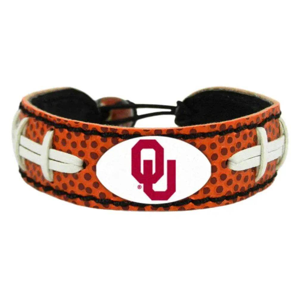  Oklahoma Sooners Leather Bracelet Classic Football Co -  ToylandEU™