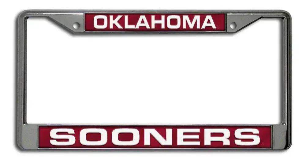  Oklahoma Sooners License Plate Frame Laser Cut Chrome -  ToylandEU™