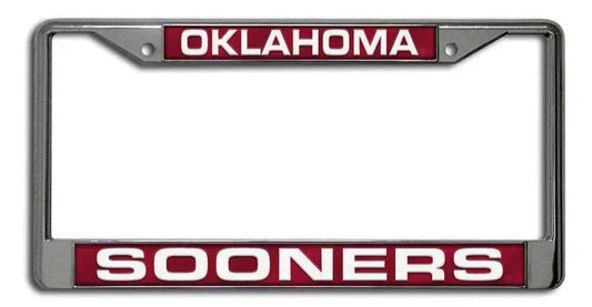  Oklahoma Sooners License Plate Frame Laser Cut Chrome -  ToylandEU™