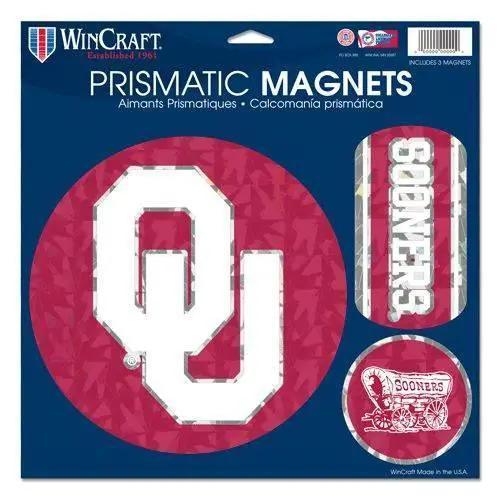  Oklahoma Sooners Magnets 11x11 Prismatic Sheet Made in USA -  ToylandEU™