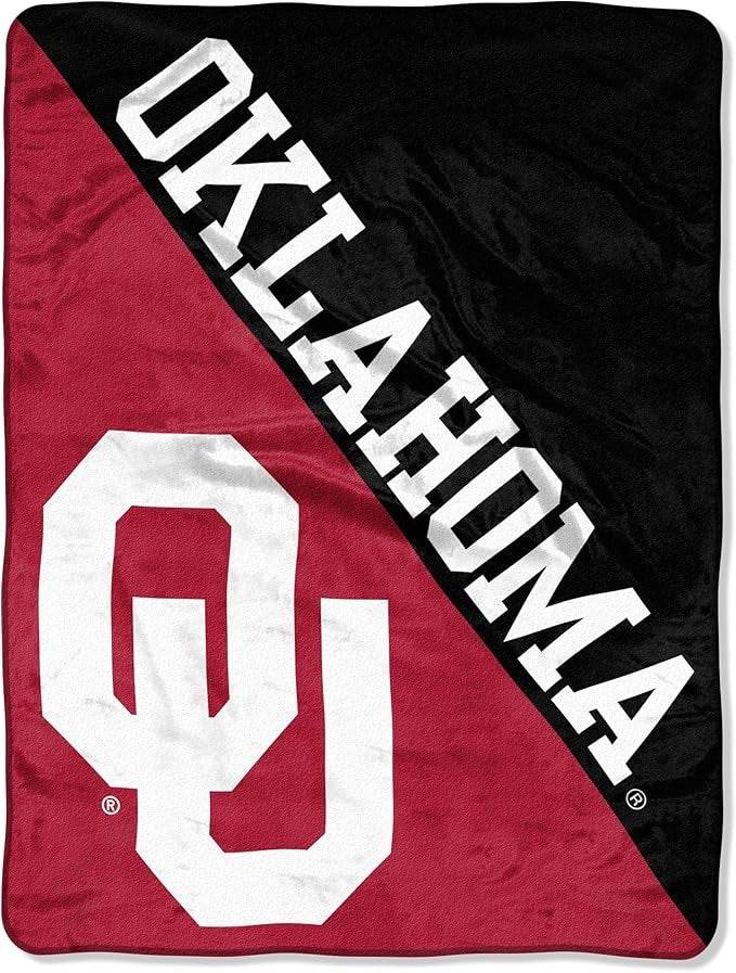 Oklahoma Sooners Micro Raschel Blanket 46x60 Halftone - ToylandEU