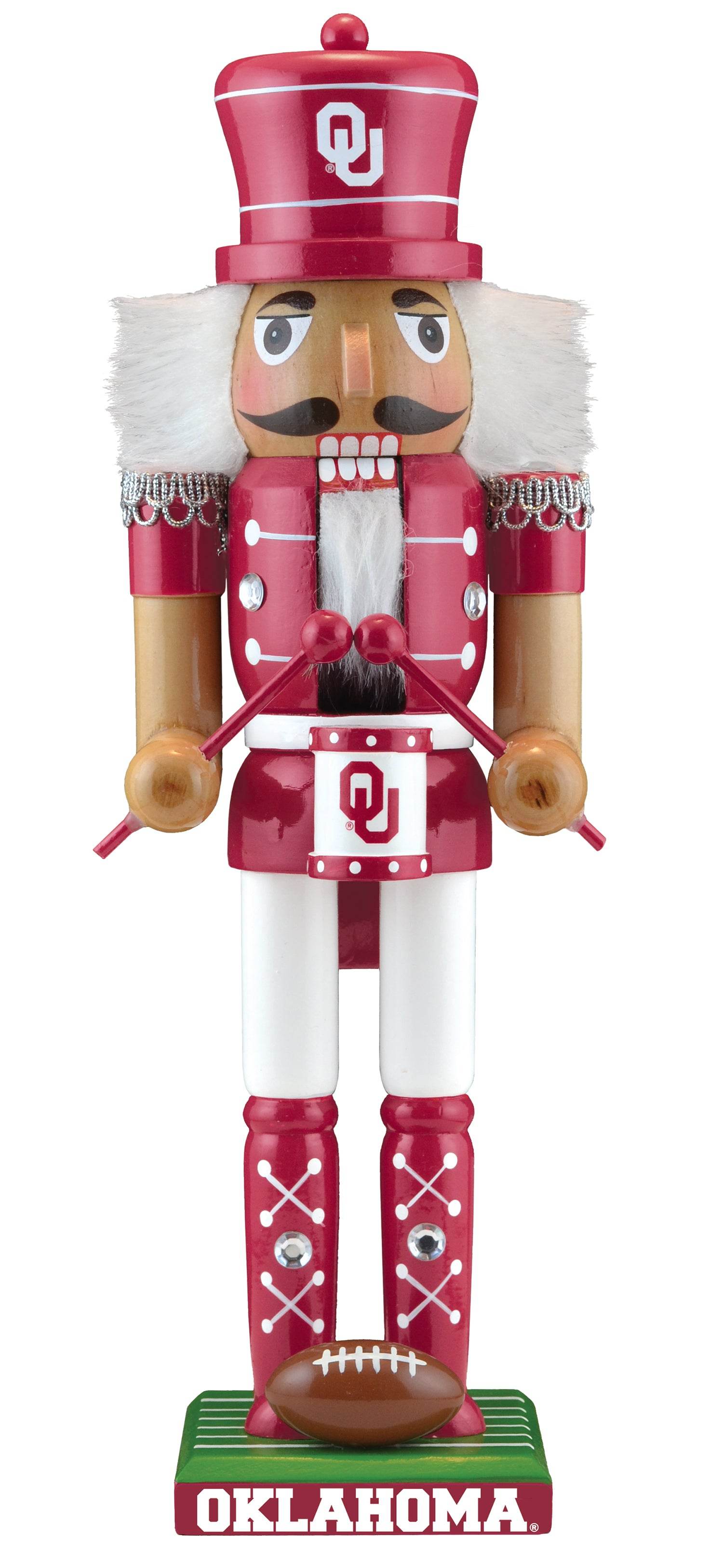 Oklahoma Sooners Nutcracker Handcrafted Wood Figurine - ToylandEU