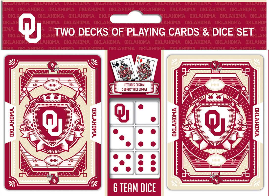 Oklahoma Sooners Playing Cards and Dice Set MasterPieces - ToylandEU