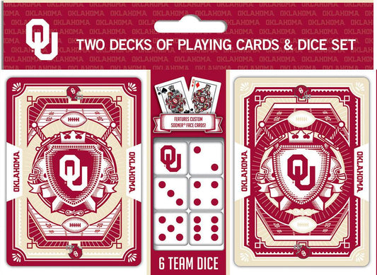 Oklahoma Sooners Playing Cards and Dice Set MasterPieces - ToylandEU