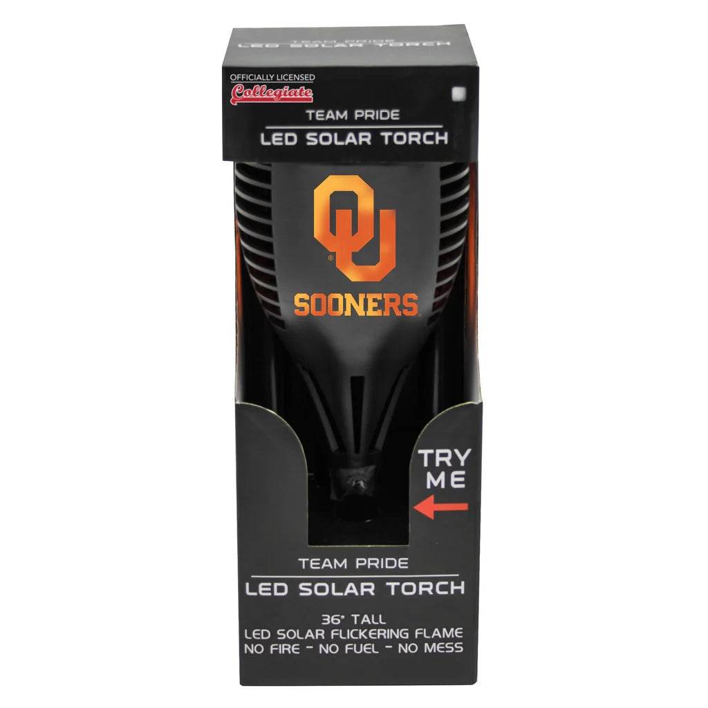 Oklahoma Sooners Solar Torch LED Outdoor Garden Light - ToylandEU