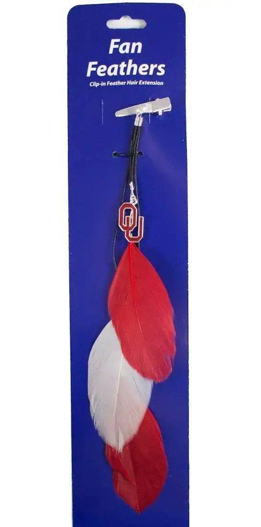  Oklahoma Sooners Team Color Feather Hair Clip With Logo -  ToylandEU™