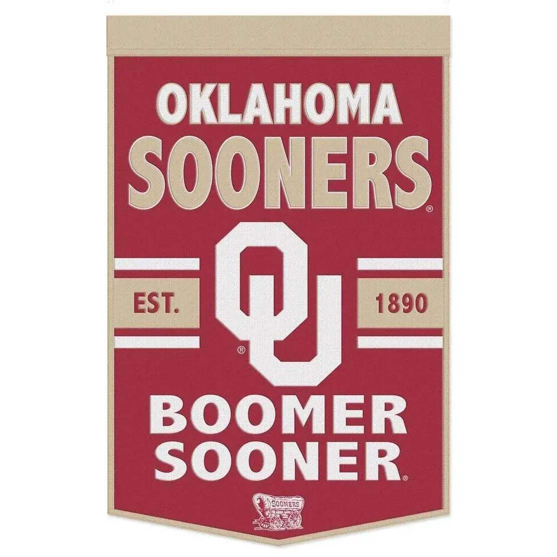 Oklahoma Sooners Wool Banner 24X38 Dynasty Slogan Design - ToylandEU