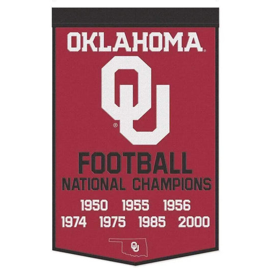  Oklahoma Sooners Wool Banner 24x38 Dynasty Champ Design -  ToylandEU™