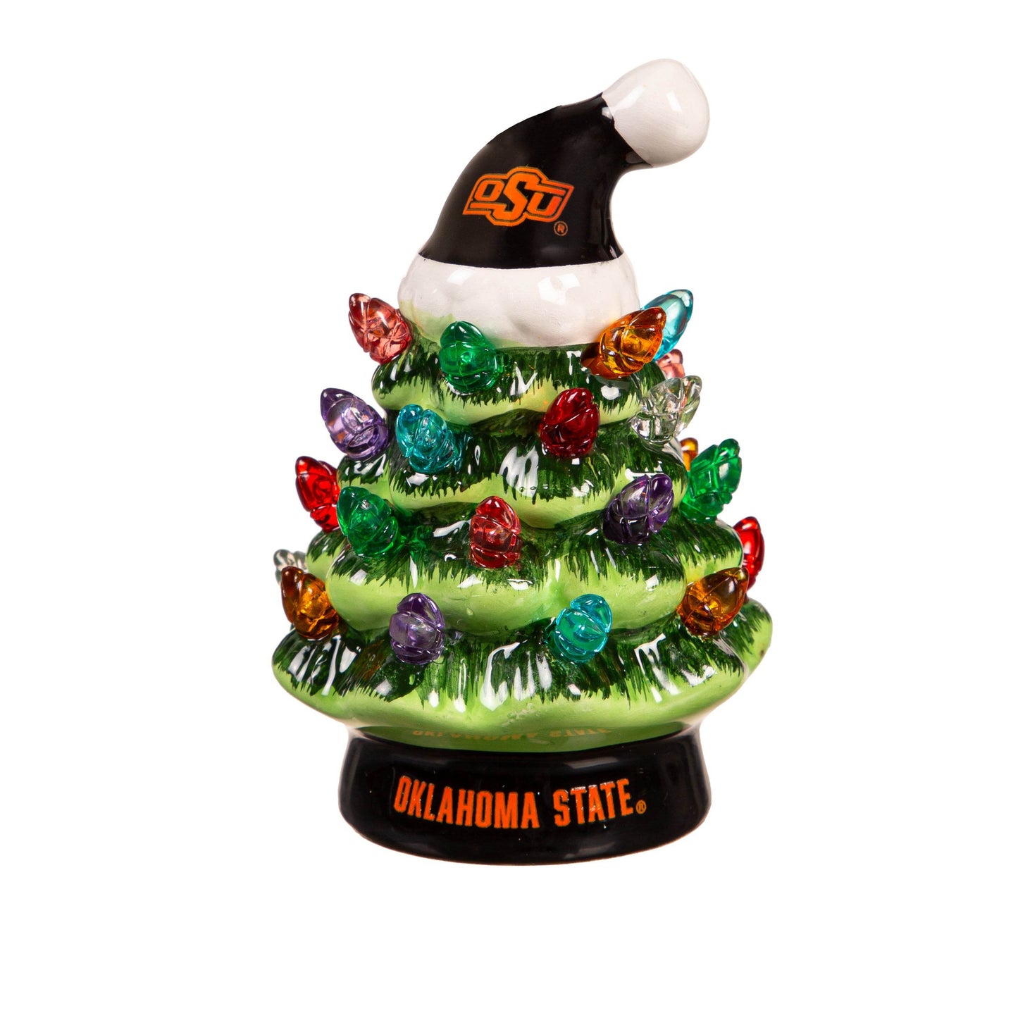 Oklahoma State Cowboys 4 Inch LED Christmas Tree Tabletop - ToylandEU