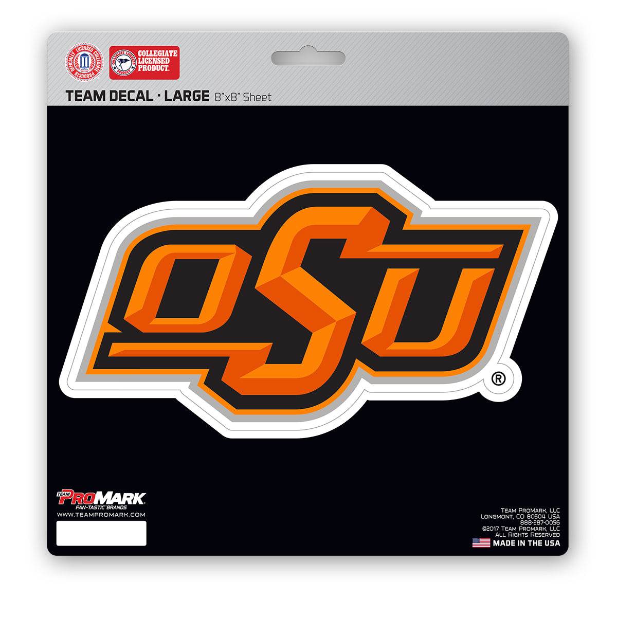 Oklahoma State Cowboys 8x8 Die Cut Vinyl Decal Premium - ToylandEU