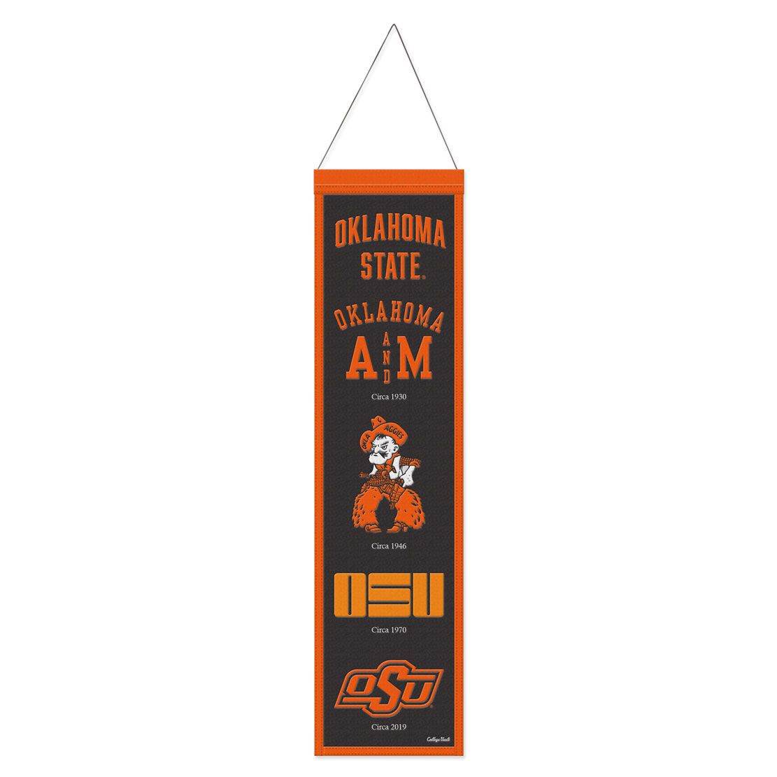 Oklahoma State Cowboys Banner Wool 8x32 Heritage Evolution - ToylandEU