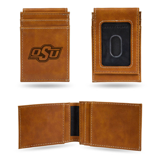Oklahoma State Cowboys Front Pocket Wallet Laser Engraved - ToylandEU