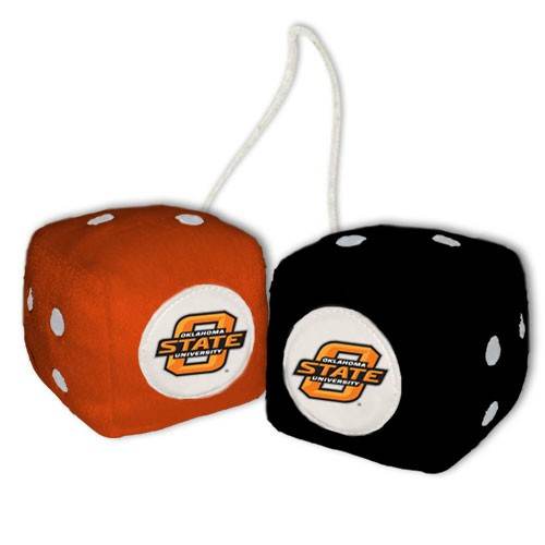 Oklahoma State Cowboys Fuzzy Dice For Fans Decor Collection - ToylandEU