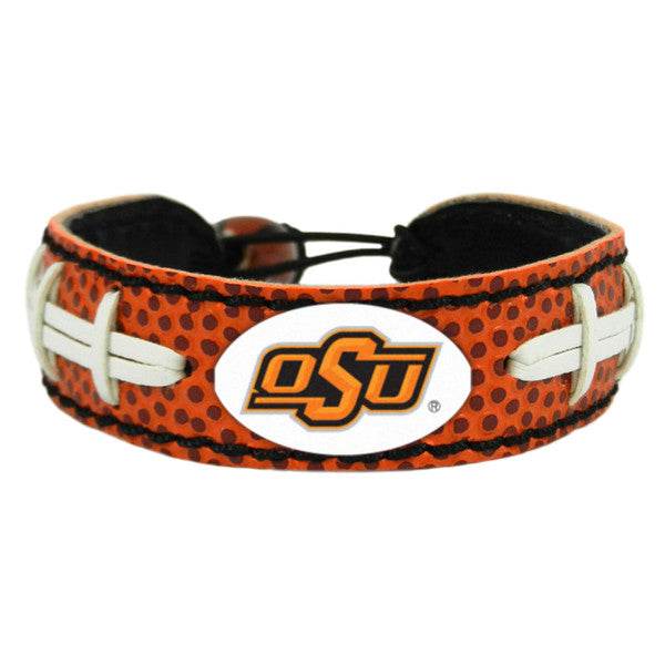 Oklahoma State Cowboys Leather Bracelet Classic Football Co - ToylandEU