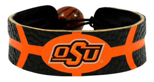 Oklahoma State Cowboys Leather Bracelet Team Color Classic - ToylandEU