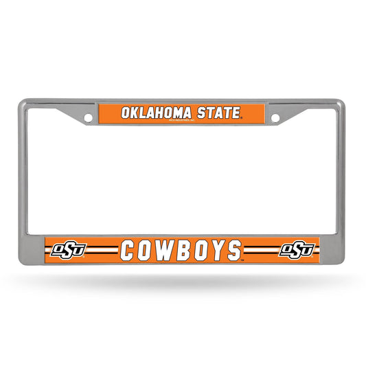 Oklahoma State Cowboys License Plate Frame Chrome Printed - ToylandEU