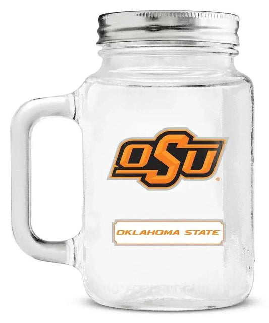  Oklahoma State Cowboys Mason Jar Glass With Lid -  ToylandEU™