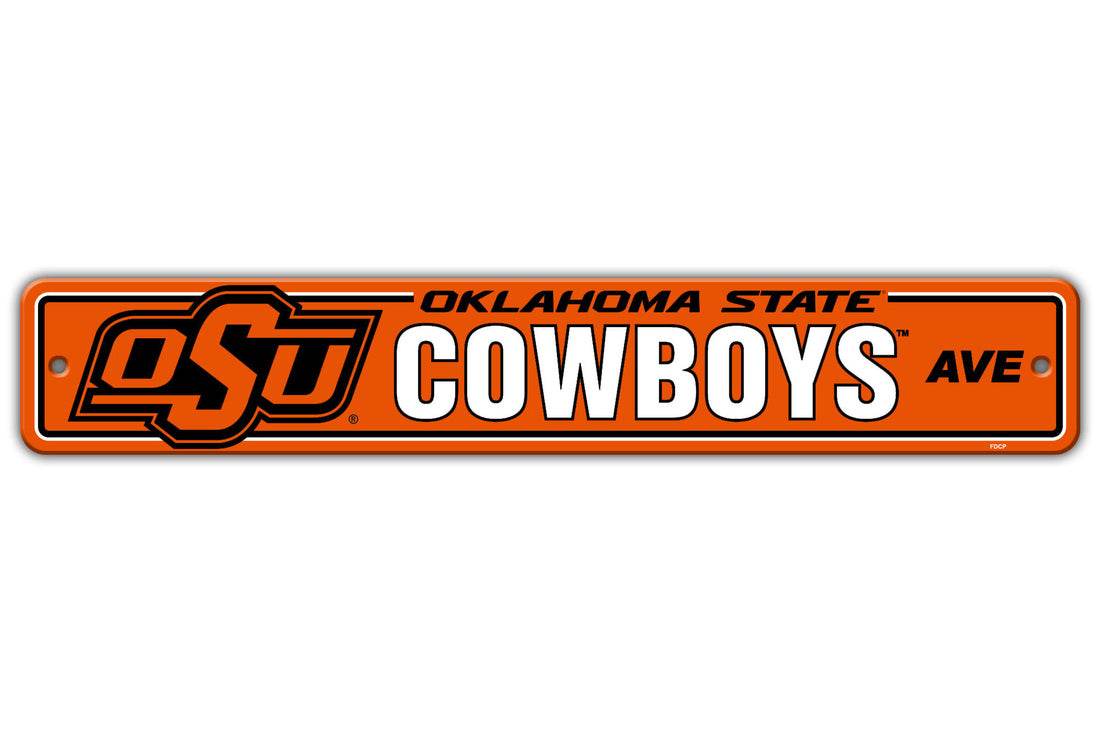 Oklahoma State Cowboys Plastic Street Sign 4x24 Decor - ToylandEU