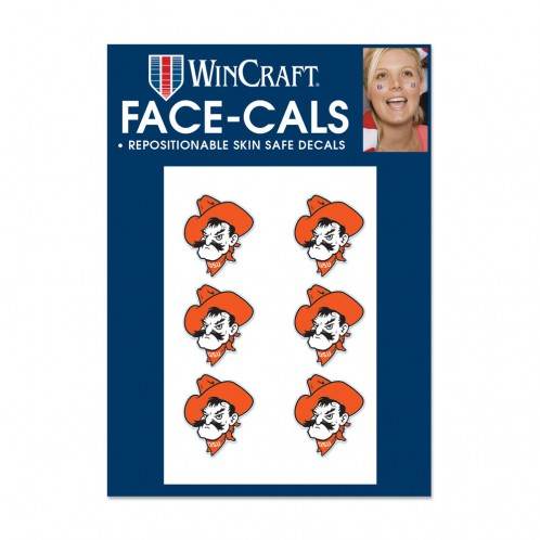 Oklahoma State Cowboys Tattoo Face Decals Six Pack Set - ToylandEU