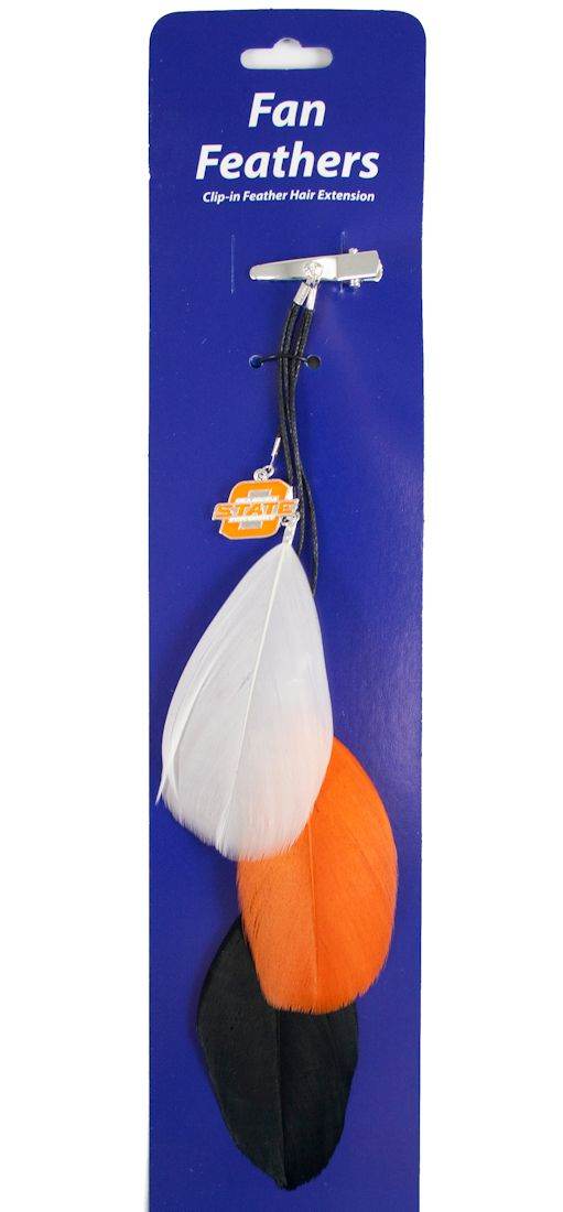 Oklahoma State Cowboys Team Color Feather Hair Clip - ToylandEU
