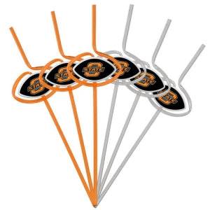 Oklahoma State Cowboys Team Sipper Straws Pack 6 BPA Free - ToylandEU