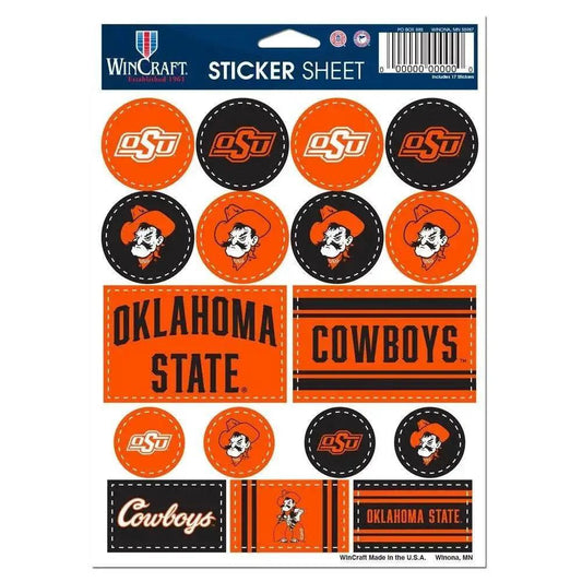  Oklahoma State Cowboys Vinyl Decal Sheet 5x7 Sticker Pack -  ToylandEU™