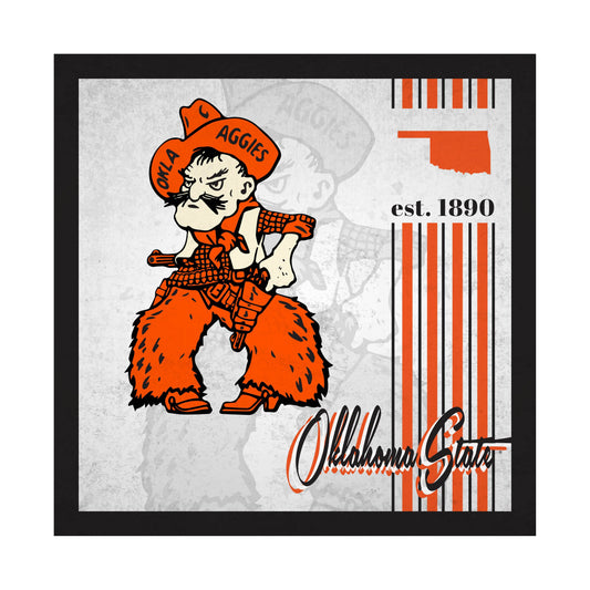 Oklahoma State Cowboys Wood Sign 10x10 Album Design - ToylandEU