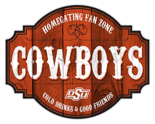 Oklahoma State Cowboys Wood Sign 12 Inch Homegating Tavern - ToylandEU
